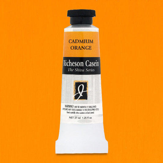 Shiva Casein Colors - Cadmium Orange, 37 ml