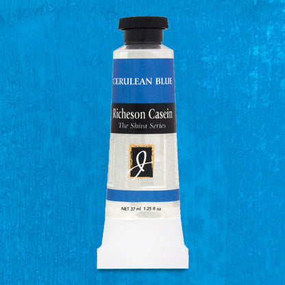 Shiva Casein Colors - Cerulean Blue, 37 ml