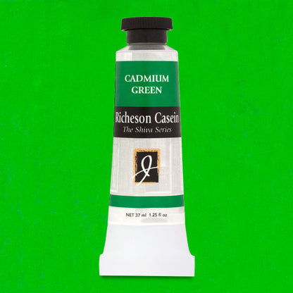 Shiva Casein Colors - Cadmium Green, 37 ml