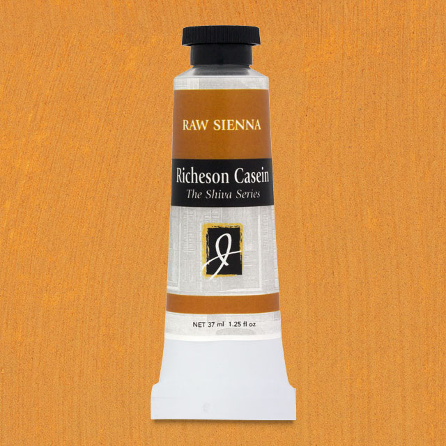 Shiva Casein Colors - Raw Sienna, 37 ml