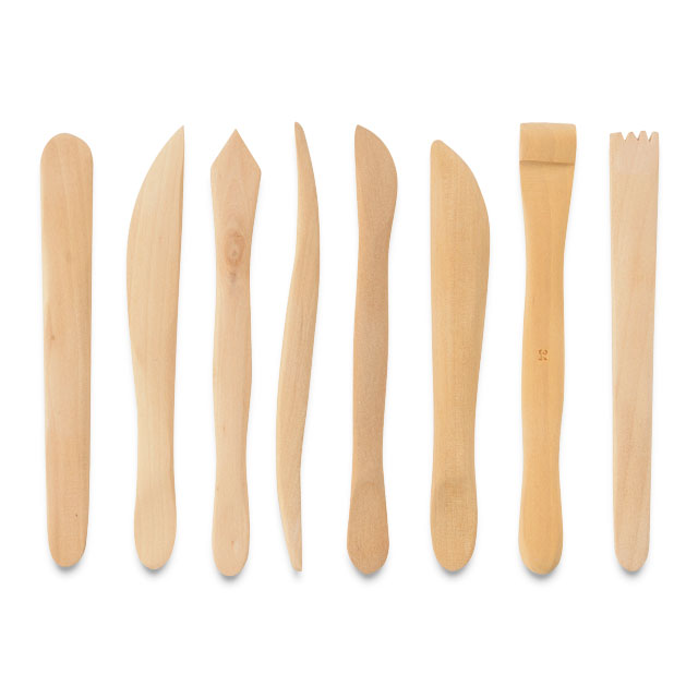 Boxwood Clay Modeling Tool Set of 8