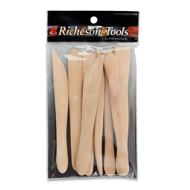 Boxwood Clay Modeling Tool Set of 8