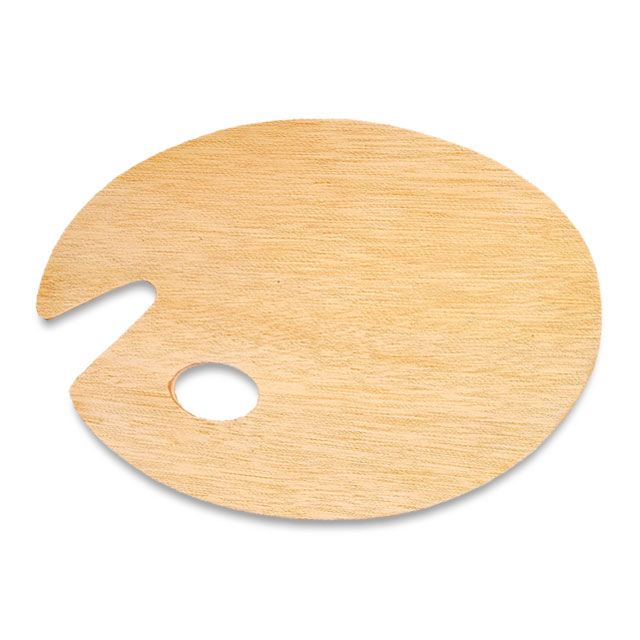 Wooden Oval Palette