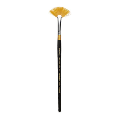 Kingart Original Gold Synthetic Brush - Fan Blender, Size 2