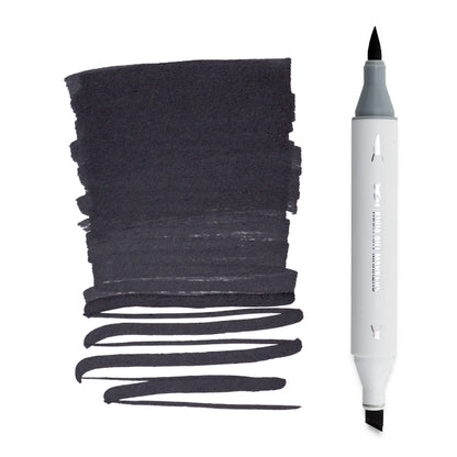 Koda Art Dual Tip Brush Marker - Slate Black 191