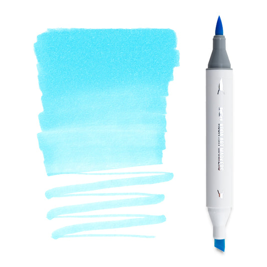 Koda Art Dual Tip Brush Marker - Pale Blue Lily B234