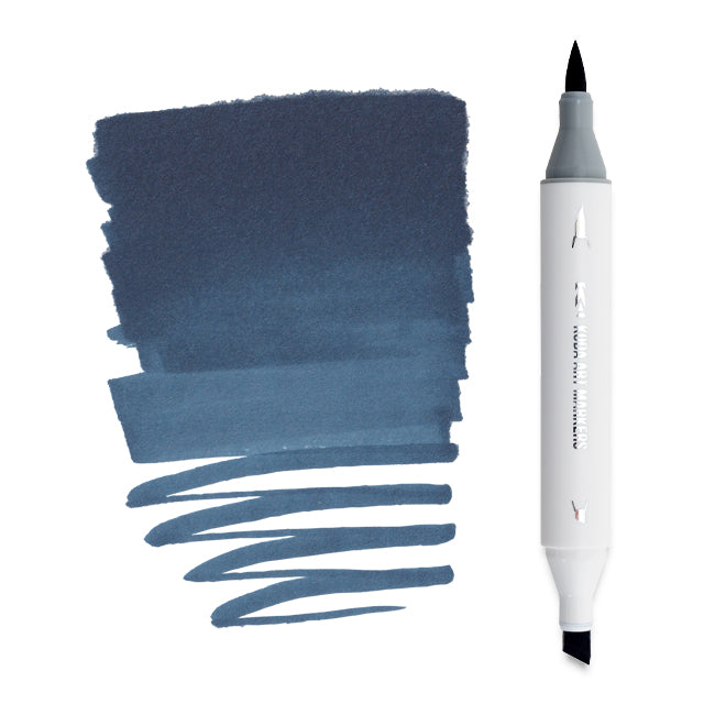 Koda Art Dual Tip Brush Marker - Smalt Blue B244