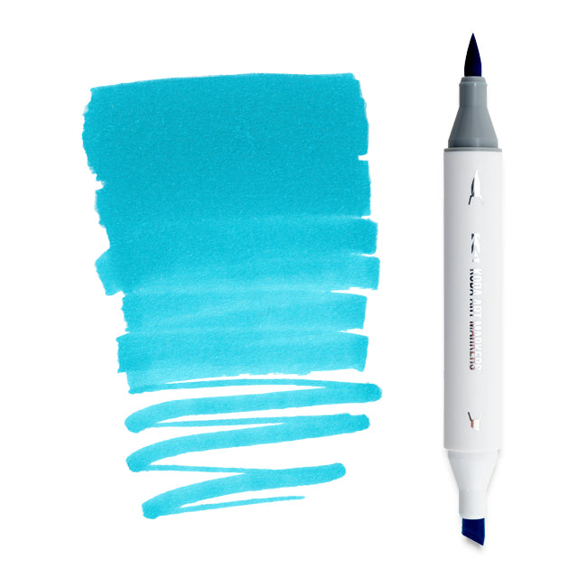 Koda Art Dual Tip Brush Marker - Medium Turquoise BG97