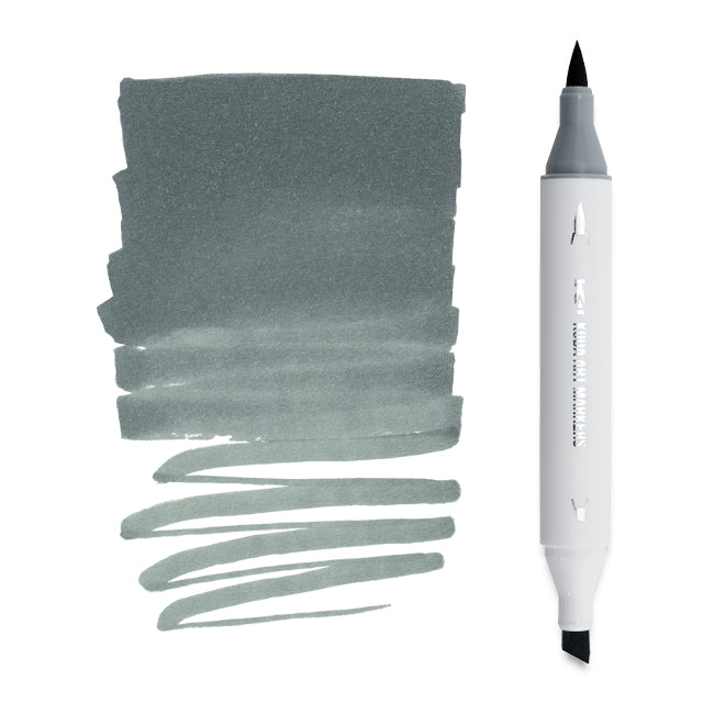 Koda Art Dual Tip Brush Marker - Battleship GG67