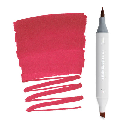 Koda Art Dual Tip Brush Marker - Deep Carmine R140