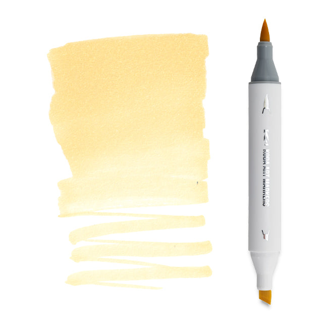 Koda Art Dual Tip Brush Marker - Buttercup Y1