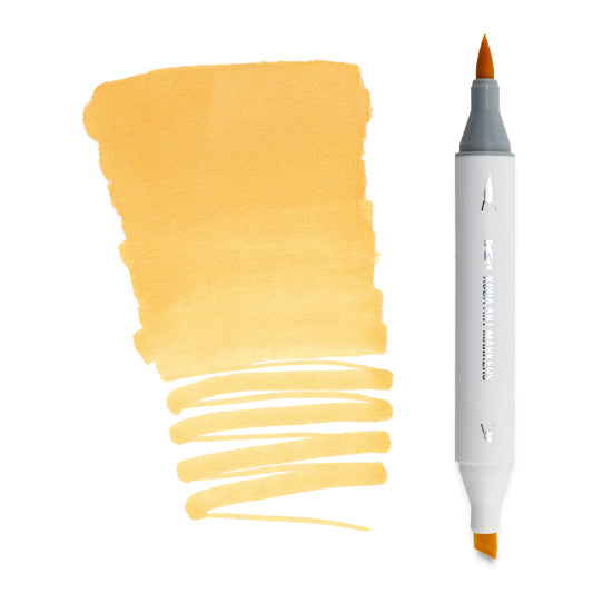 Koda Art Dual Tip Brush Marker - Peach Yellow Y3