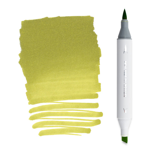 Koda Art Dual Tip Brush Marker - Yellow Green YG15