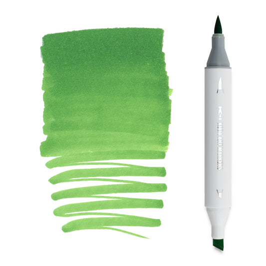 Koda Art Dual Tip Brush Marker - Dollar Bill Green YG44