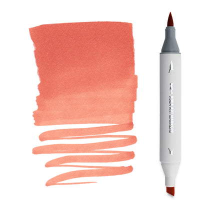 Koda Art Dual Tip Brush Marker - Red Orange YR158