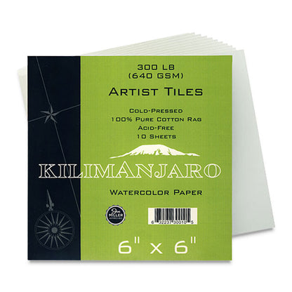 Kilimanjaro Natural White Artist Tiles