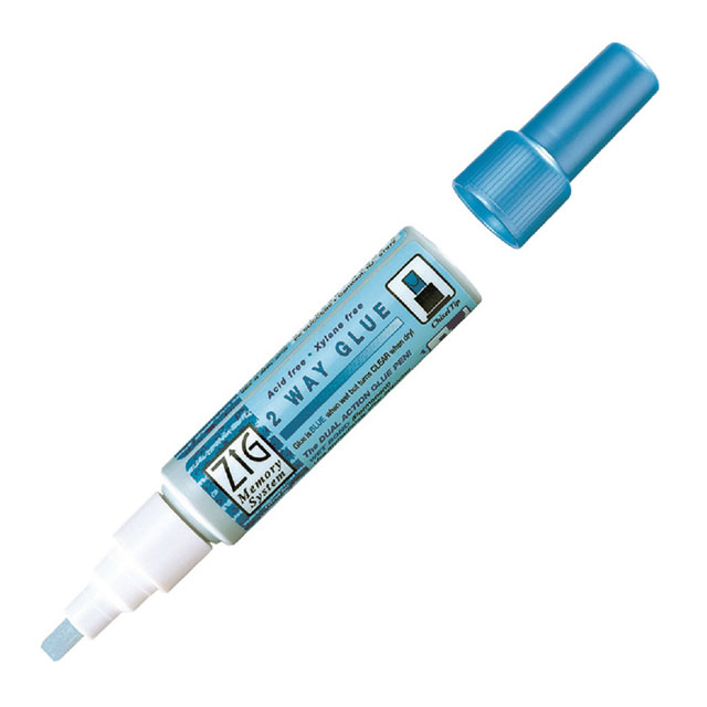 Zig 2 Way Glue Pen - Chisel Tip Mini, 4 mm.