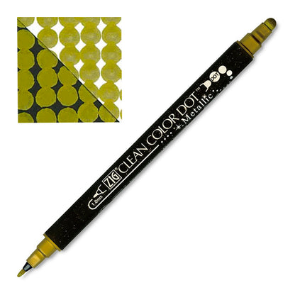 Zig Clean Color Dot Marker - Metallic Gold