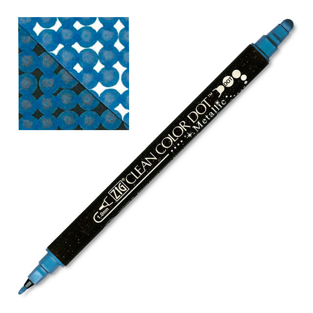 Zig Clean Color Dot Marker - Metallic Blue