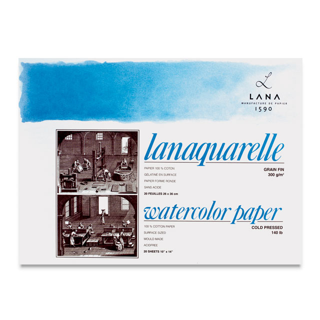 Lanaquarelle Watercolor Block, 10" x 14"