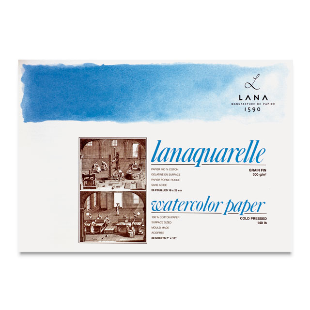 Lanaquarelle Watercolor Block, 7" x 10"