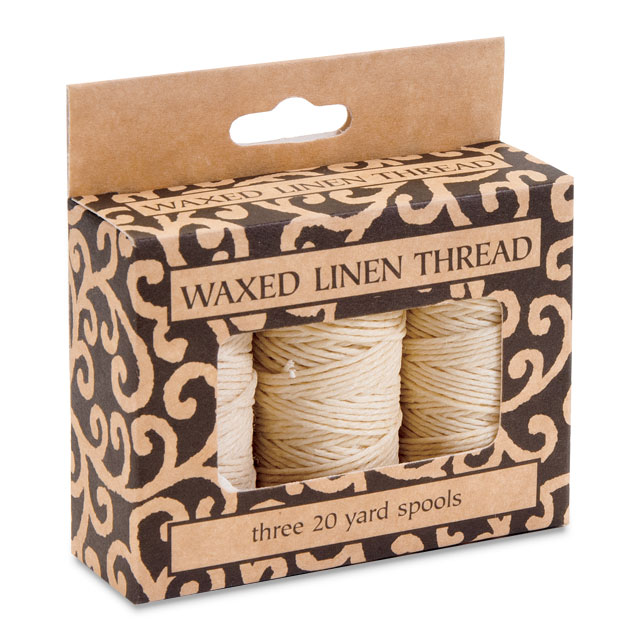 Waxed Linen Thread, Natural