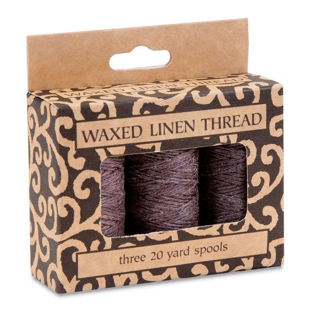 Waxed Linen Thread, Brown