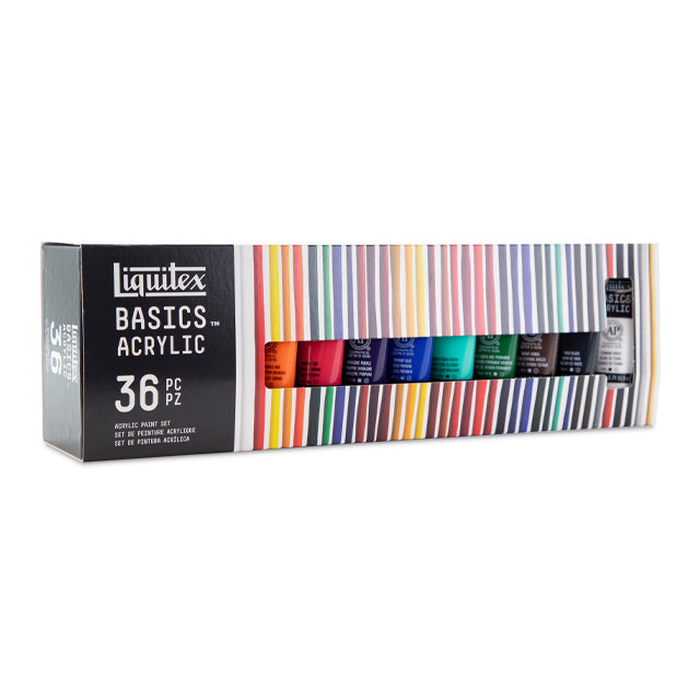 Basics Acrylic Color Set, 36 Assorted Colors