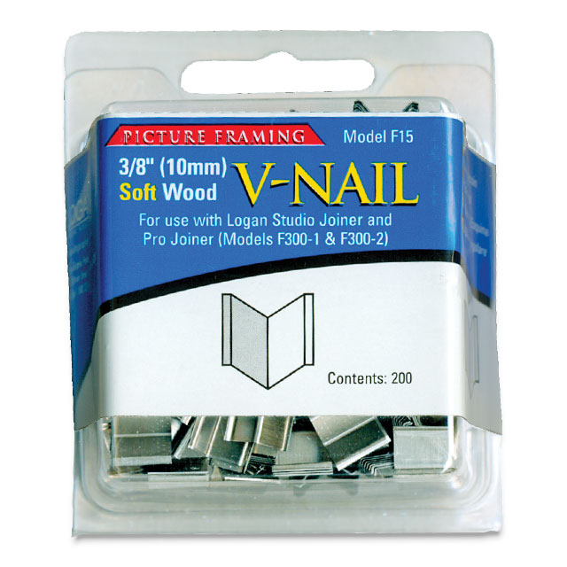 Logan Picture Framing 3/8" (10mm) Softwood V-Nails, Pkg. of 200