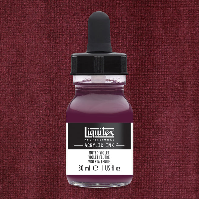 Professional Acrylic Ink, Muted Violet, 30 ml.