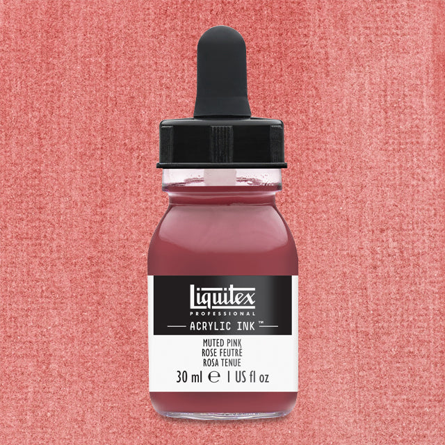 Professional Acrylic Ink, Muted Pink, 30 ml.