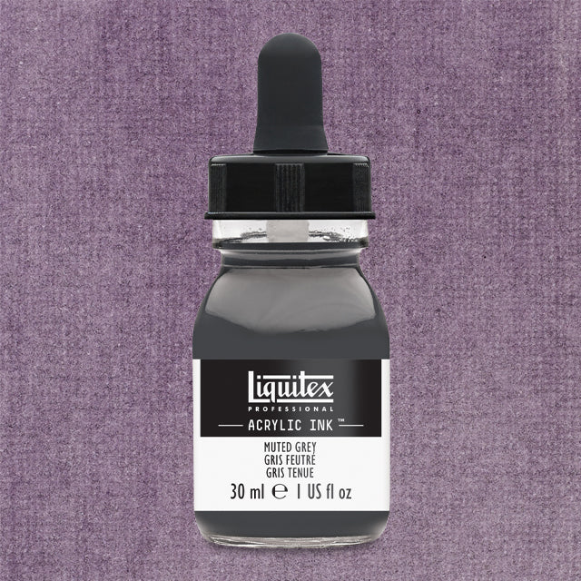 Professional Acrylic Ink, Muted Grey, 30 ml.