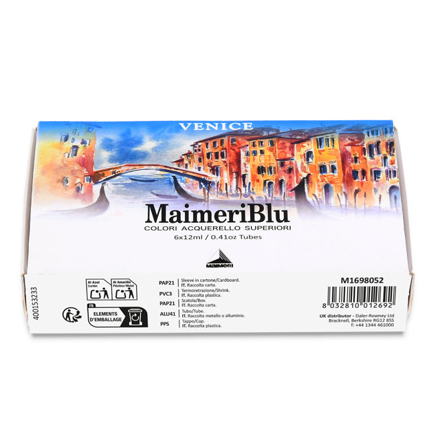 MaimeriBlu Artist Watercolor - Venice Theme, Set of 6