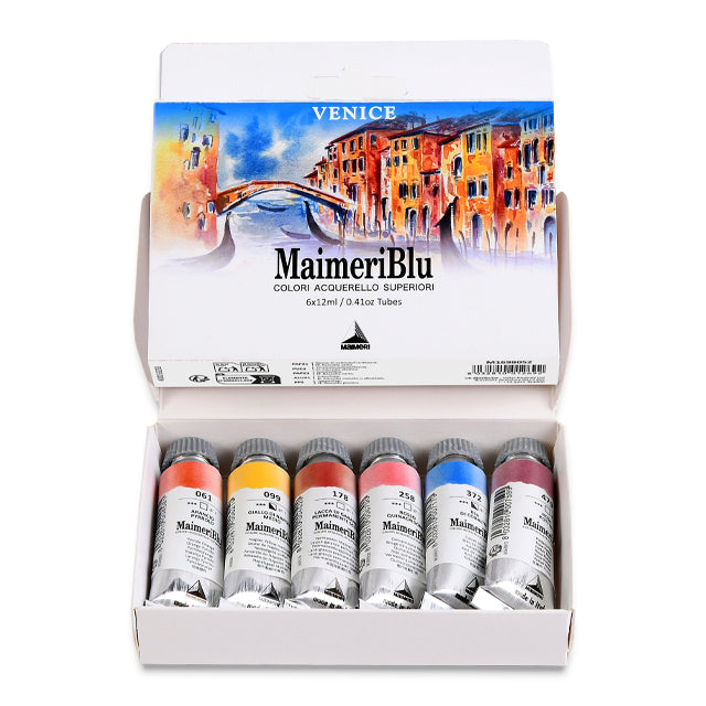 MaimeriBlu Artist Watercolor - Venice Theme, Set of 6