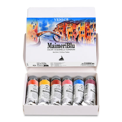 MaimeriBlu Artist Watercolor - Venice Theme, Set of 6