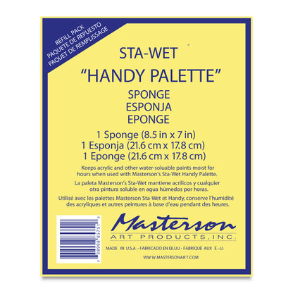 Sta-Wet Handy Palette - Sponge Refill, 3 Pack