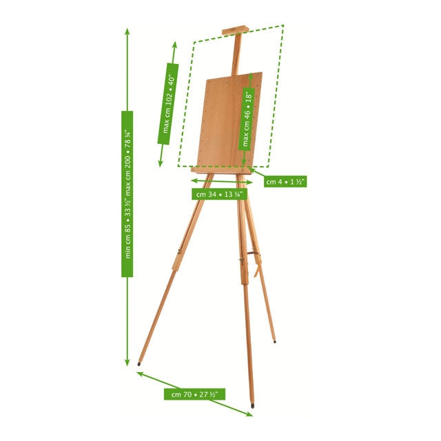 Adjustable Panel Field Easel M-26