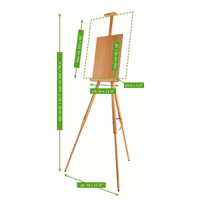 Adjustable Panel Field Easel M-26