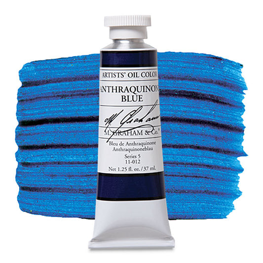 M. Graham Artists' Oil Color - Anthraquinone Blue, 37 ml