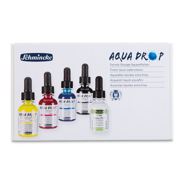 Aqua Drop Liquid Watercolor - Primary Colors Set of 5