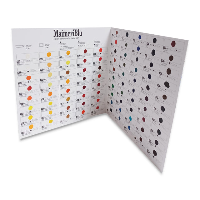 90 Color Dot Card