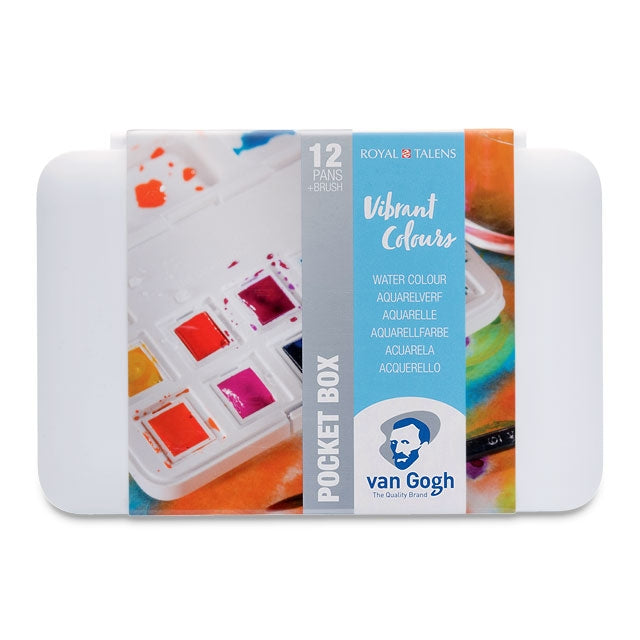 Vibrant Colors Watercolor Set of 12 Pans