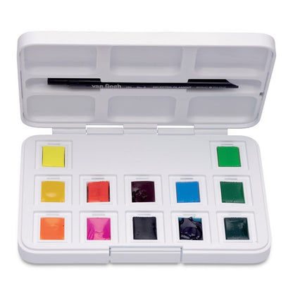 Vibrant Colors Watercolor Set of 12 Pans