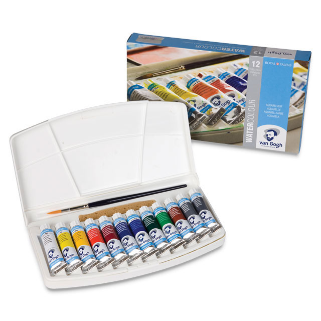 Assorted Colors Watercolor Set of 12 Tubes