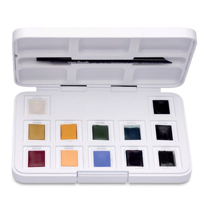 Muted Colors Watercolor Set of 12 Pans