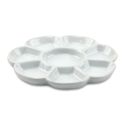 8-Well Porcelain Flower Palette (7" diameter)