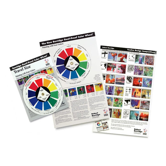 Burridge Goof-Proof Travel Size Color Wheel, Goof-Proof Color Wheel, and Colorful Composition Chart (each sold separately)