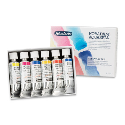 Horadam Aquarell Artist Watercolor Tubes and Paint Swatches