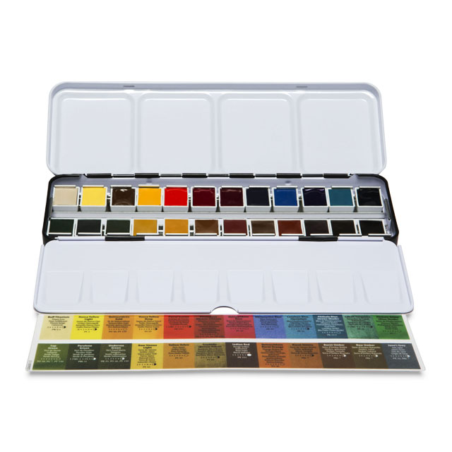 Three high end Watercolor fashion Pan Sets