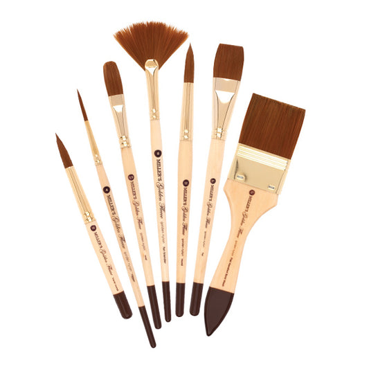 Golden Fleece Synthetic Watercolor Brushes